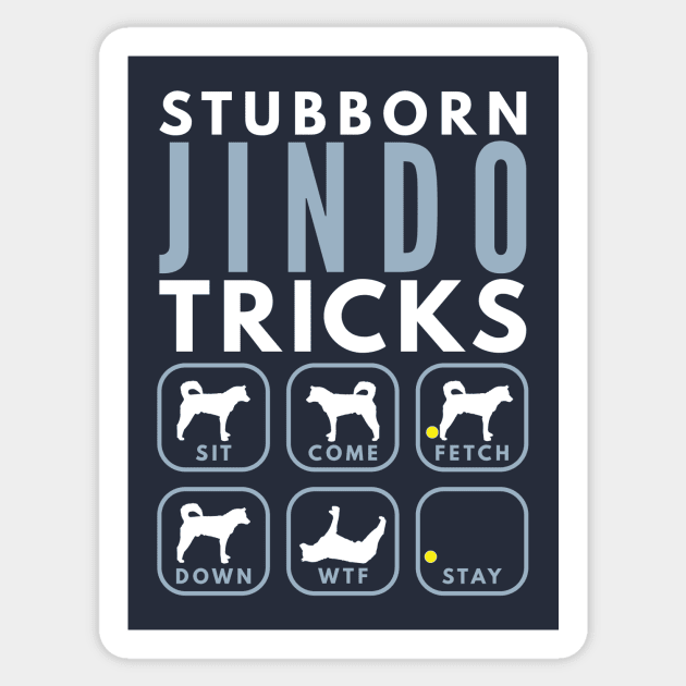 Stubborn Korean Jindo Dog Tricks - Dog Training Sticker by DoggyStyles